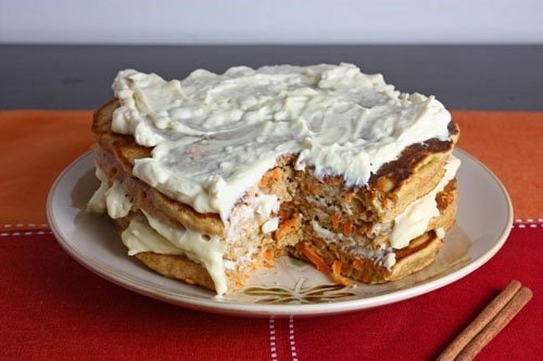 Carrot cake pancakes