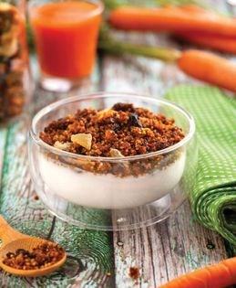 Carrot cake quinoa cereal
