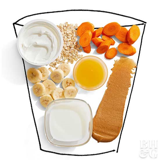 Carrot cake smoothies