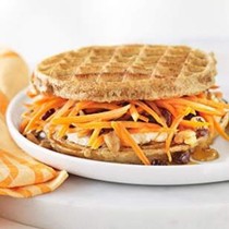 Carrot cake waffle sandwich