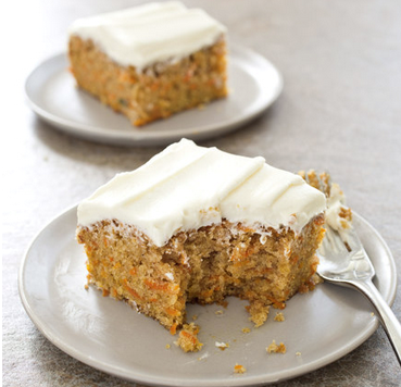 Carrot cake with cream cheese frosting