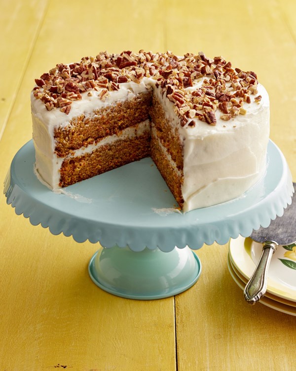 Carrot cake with cream cheese frosting