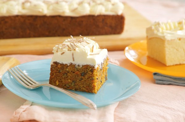 Carrot cake with cream cheese frosting 