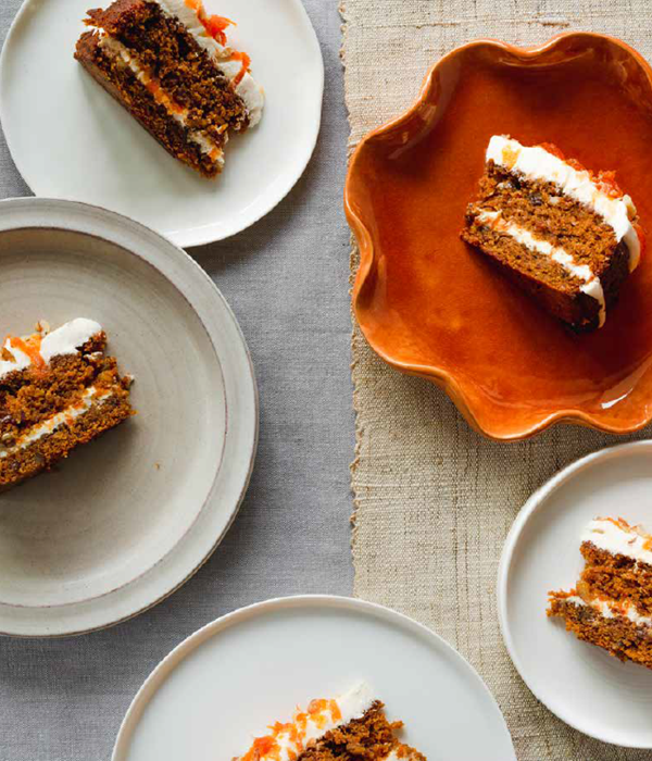 Carrot cake with homemade carrot jam