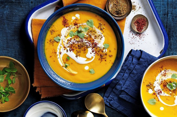 Carrot, cauliflower and za'atar soup