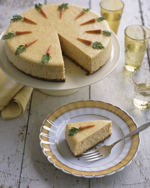 Carrot cheesecake with marzipan carrots recipe | Eat Your Books