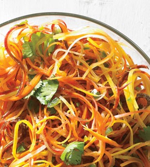 Carrot, cilantro, and chile slaw