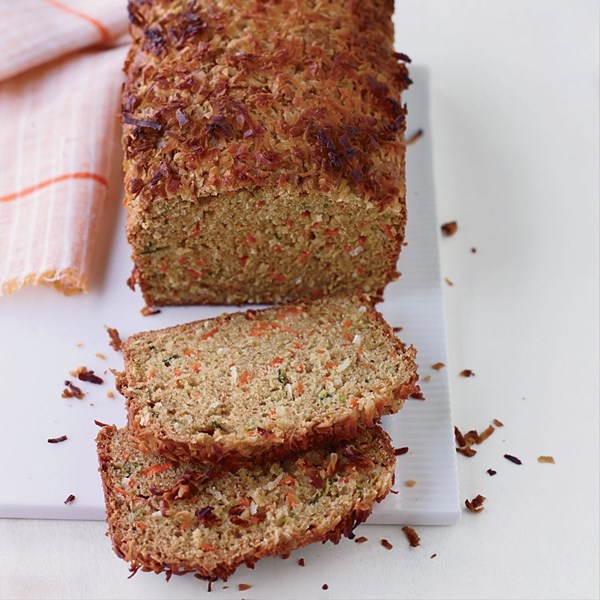 Carrot, coconut and zucchini bread