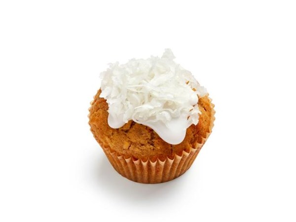 Carrot-coconut muffins