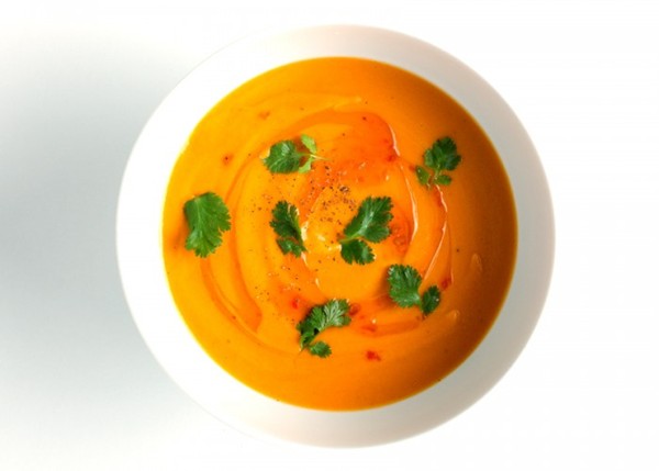 Carrot-coconut soup