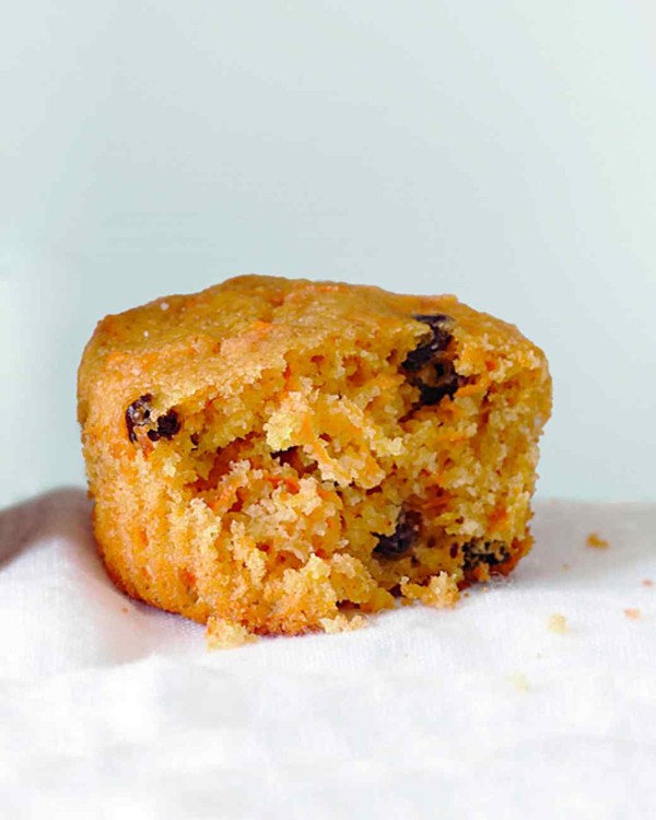 Carrot-currant muffins