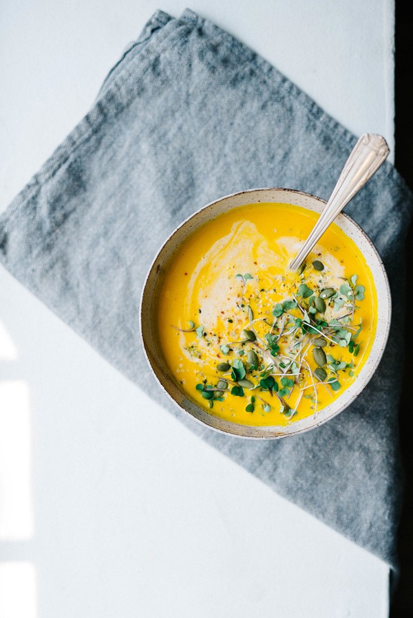Carrot gazpacho with lemongrass