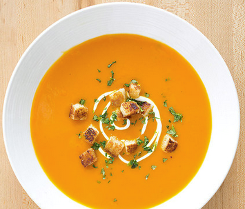 Carrot-ginger soup
