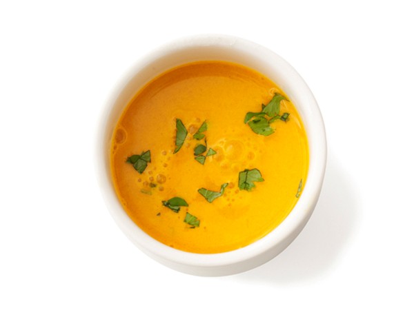 Carrot-ginger soup shooters