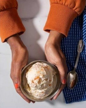 Carrot halwa ice cream