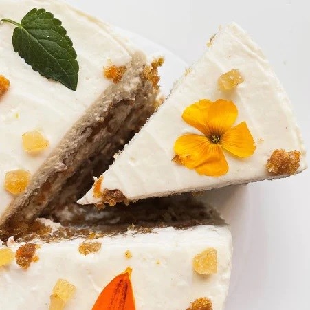 Carrot layer cake with ginger cream cheese mousse [Stephanie Loo]
