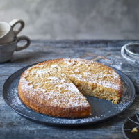 Carrot, olive oil and almond cake