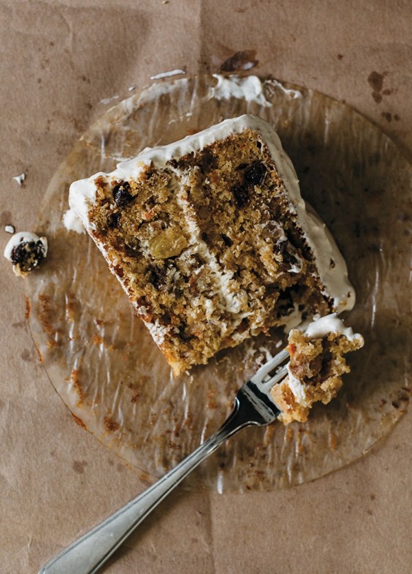 Carrot-pineapple cake with cream cheese frosting