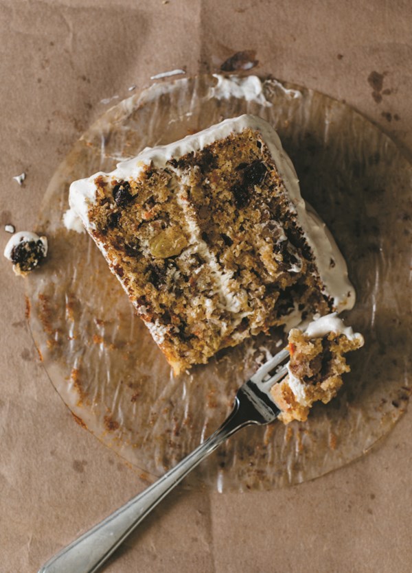 Carrot-pineapple cake with cream cheese frosting