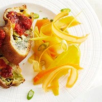 Carrot ribbon salad