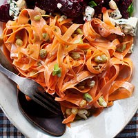 Carrot ribbon salad