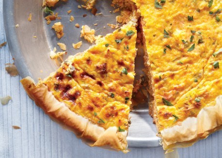 Carrot-ricotta quiche