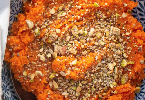 Carrot rillettes with dukkah