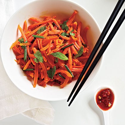Carrot salad with a hit of heat