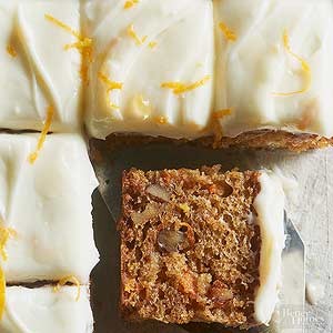 Carrot snack cake