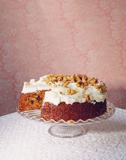 Carrot, spice & candied ginger cake