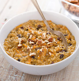 Carrot spice ten-minute steel-cut oatmeal