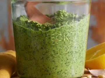 Carrot top pesto
