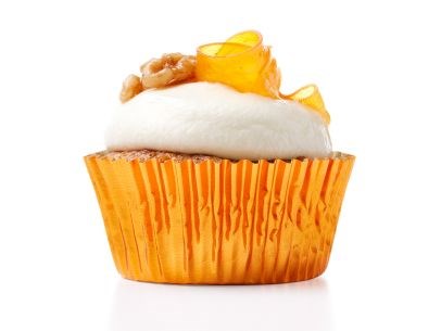 Carrot-walnut cupcakes