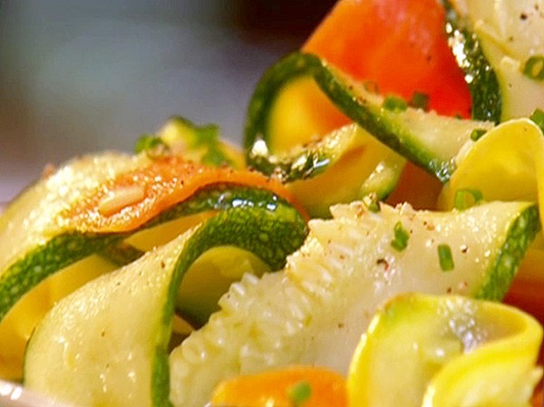 Carrot, zucchini, squash ribbons