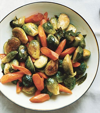 Carrots and Brussels sprouts