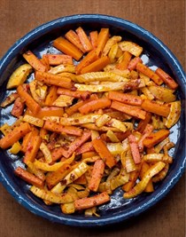 Carrots and fennel with harissa
