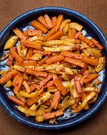 Carrots and fennel with harissa
