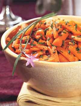 Carrots glazed with balsamic vinegar and butter