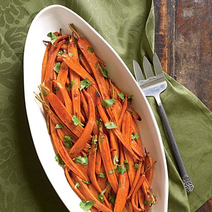 Carrots roasted with smoked paprika