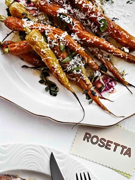 Carrots with ricotta salata