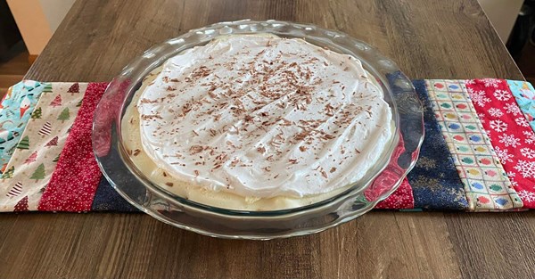 Carson Gulley’s fudge-bottom pie
