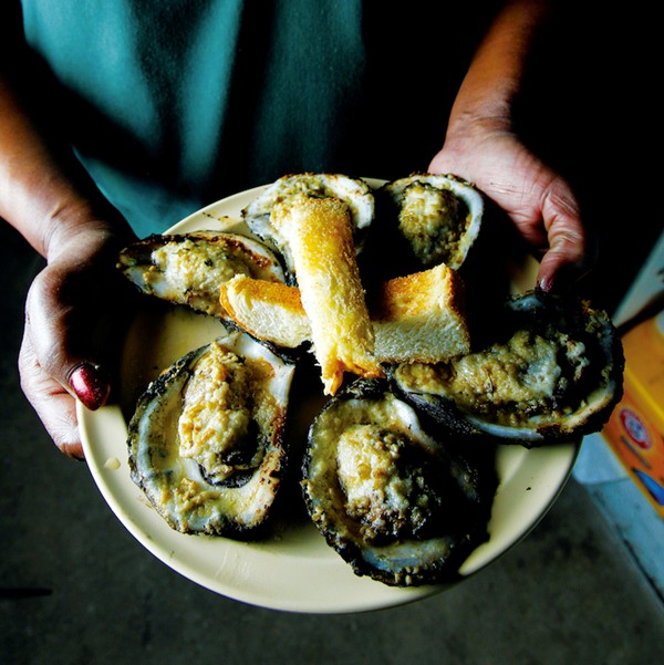 Casamento's charbroiled oysters