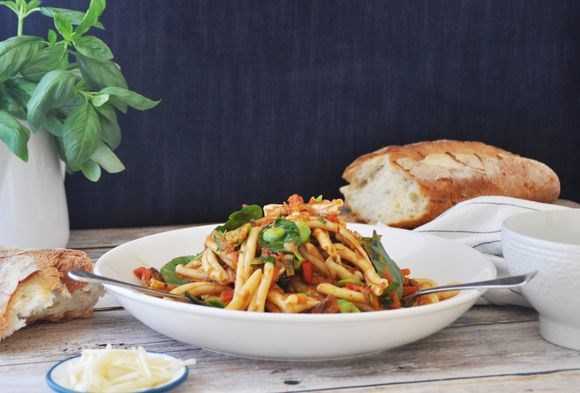 Casarecce with vegetable Bolognese