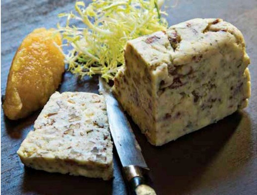 Cashel blue and toasted pecan terrine with frisée and apple jam from 'My Irish Table' (Cook the Book)