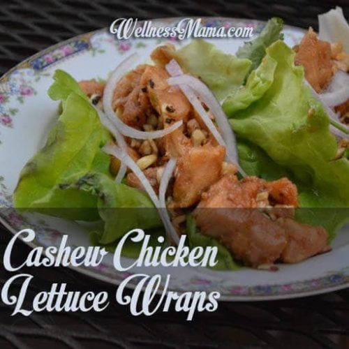Cashew chicken lettuce wraps
