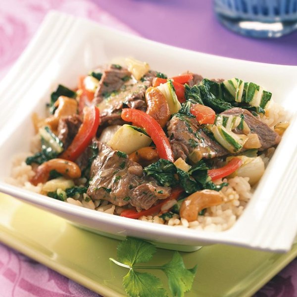 Cashew curried beef