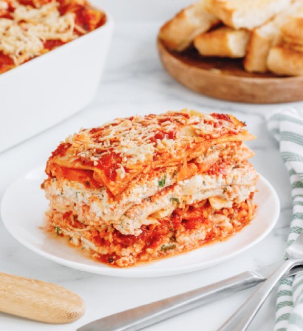 Cashew tofu sweet potato lasagna