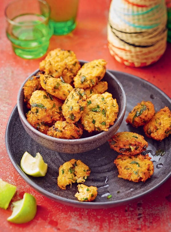 Cassava and shrimp fritters
