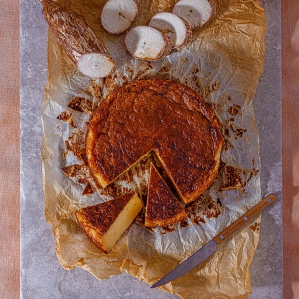 Cassava cheesecake