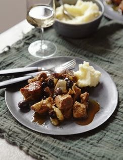 Casserole of lamb & pomegranate molasses
